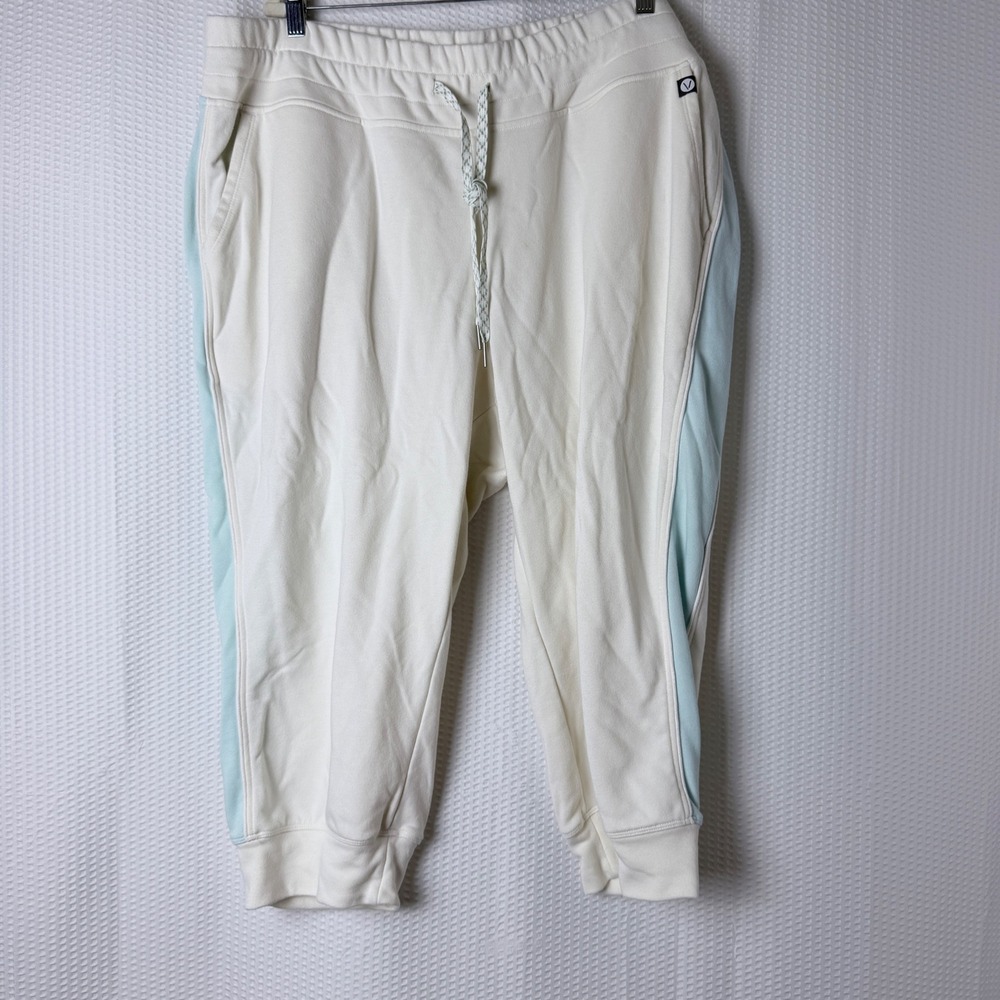 LIVI Active Lane Bryant Sweatsuit Womens 22/24 Cream Mint Colorblock Hoodie Set - Picture 4 of 14